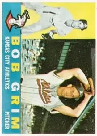 1960 Topps #78 - Bob Grim - Kansas City Athletics 1960 Topps #78 - Bob Grim - Kansas City Athletics