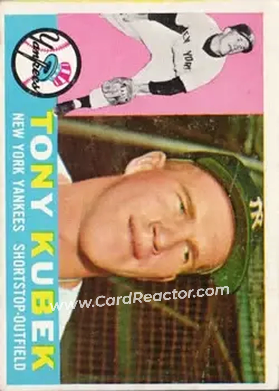 1960 Topps #83 - Tony Kubek - New York Yankees - Front 1960 Topps #83 - Tony Kubek - New York Yankees - Front