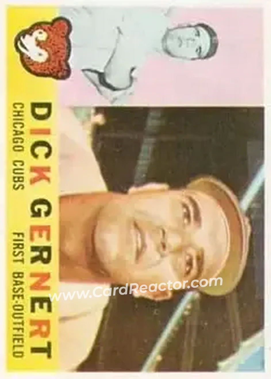 1960 Topps #86 - Dick Gernert - Chicago Cubs - Front 1960 Topps #86 - Dick Gernert - Chicago Cubs - Front