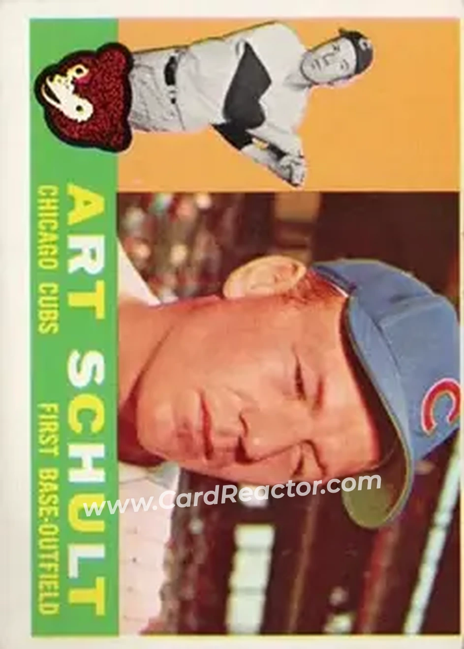 1960 Topps #93 - Art Schult - Chicago Cubs - Front 1960 Topps #93 - Art Schult - Chicago Cubs - Front