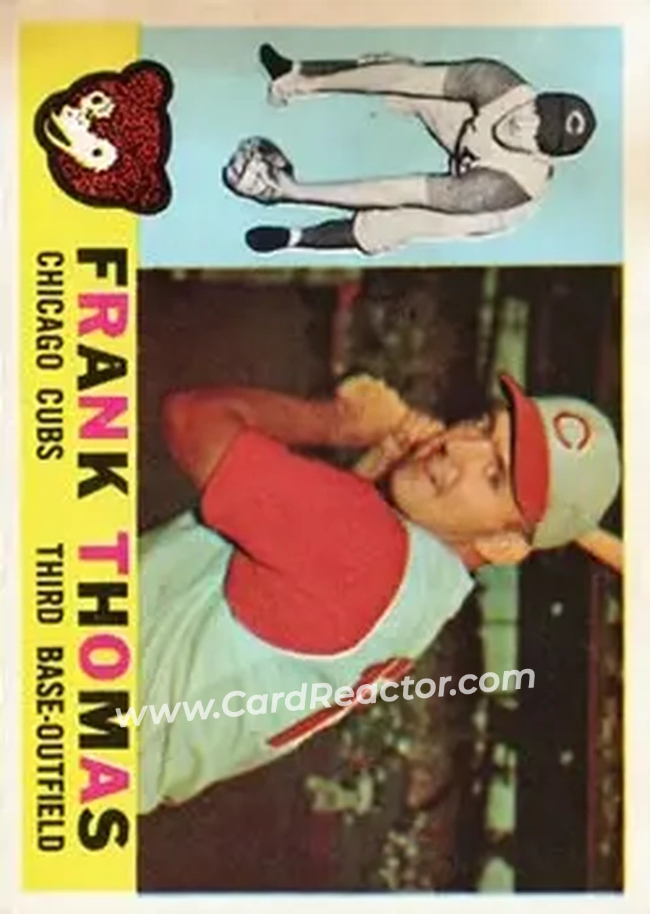 1960 Topps #95 - Frank Thomas - Chicago Cubs - Front 1960 Topps #95 - Frank Thomas - Chicago Cubs - Front