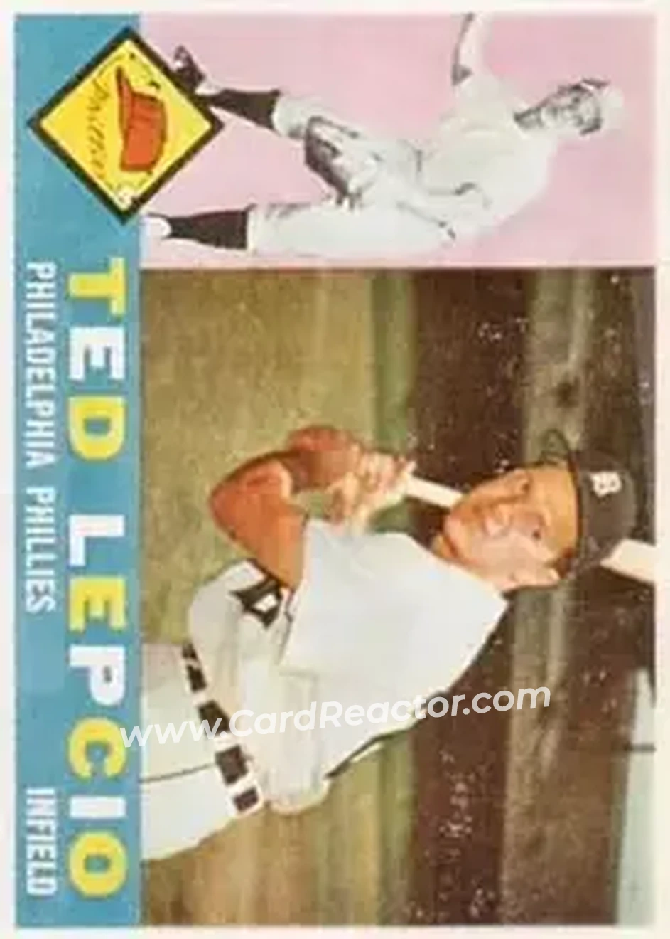 1960 Topps #97 - Ted Lepcio - Philadelphia Phillies - Front