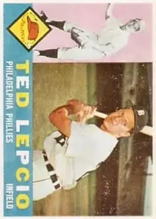 1960 Topps #97 - Ted Lepcio - Philadelphia Phillies 1960 Topps #97 - Ted Lepcio - Philadelphia Phillies