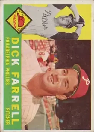1960 Topps #103 - Dick Farrell - Philadelphia Phillies 1960 Topps #103 - Dick Farrell - Philadelphia Phillies