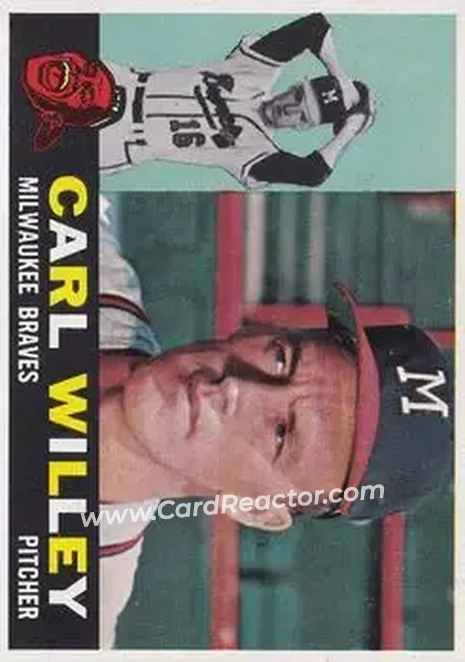1960 Topps #107 - Carlton Willey - Milwaukee Braves - Front