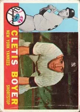 1960 Topps #109 - Cletis Boyer - New York Yankees 1960 Topps #109 - Cletis Boyer - New York Yankees
