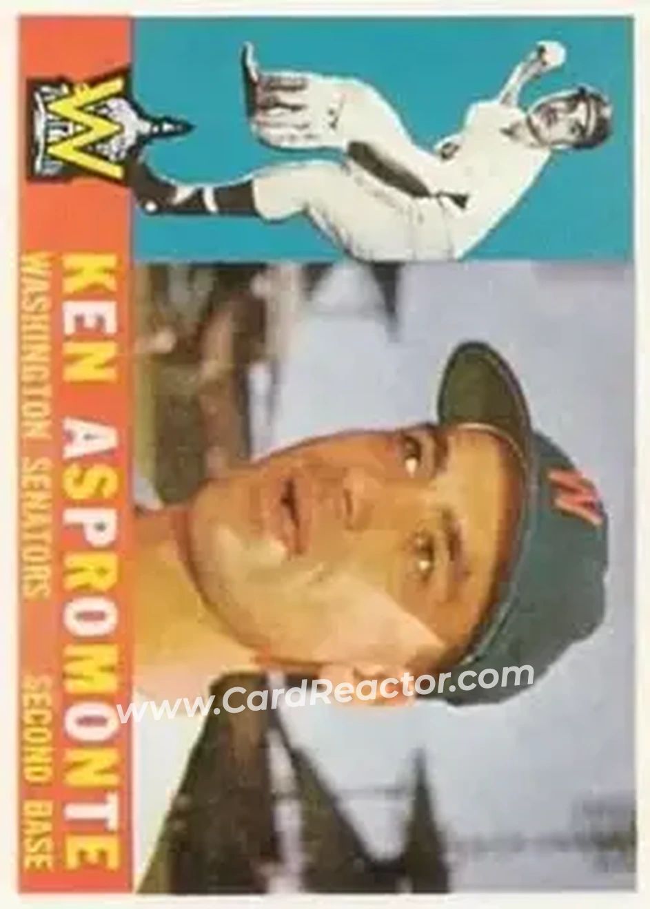1960 Topps #114 - Ken Aspromonte - Washington Senators - Front 1960 Topps #114 - Ken Aspromonte - Washington Senators - Front