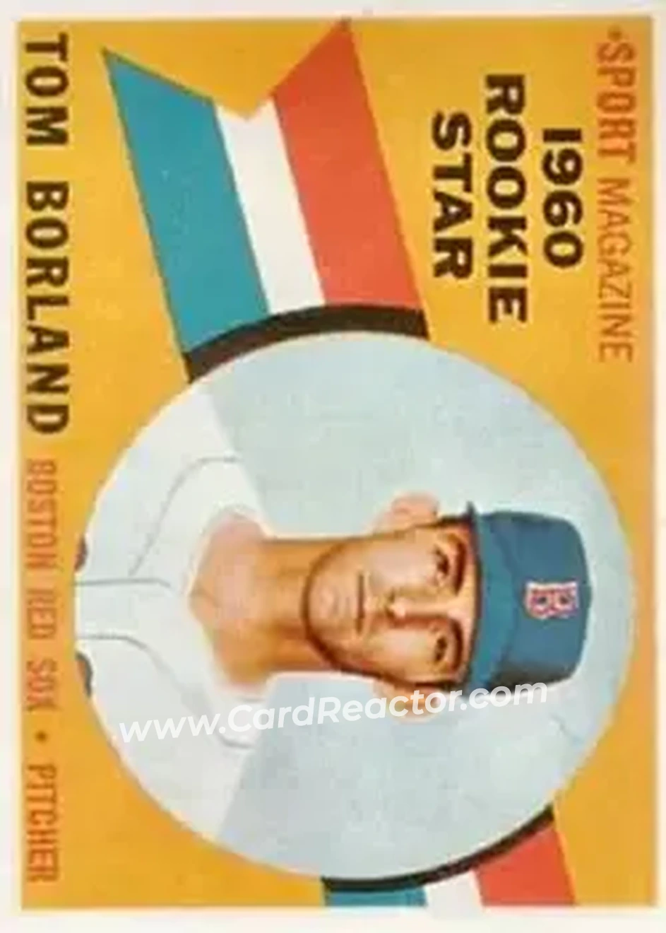 1960 Topps #117 - Tom Borland - Boston Red Sox - Front 1960 Topps #117 - Tom Borland - Boston Red Sox - Front