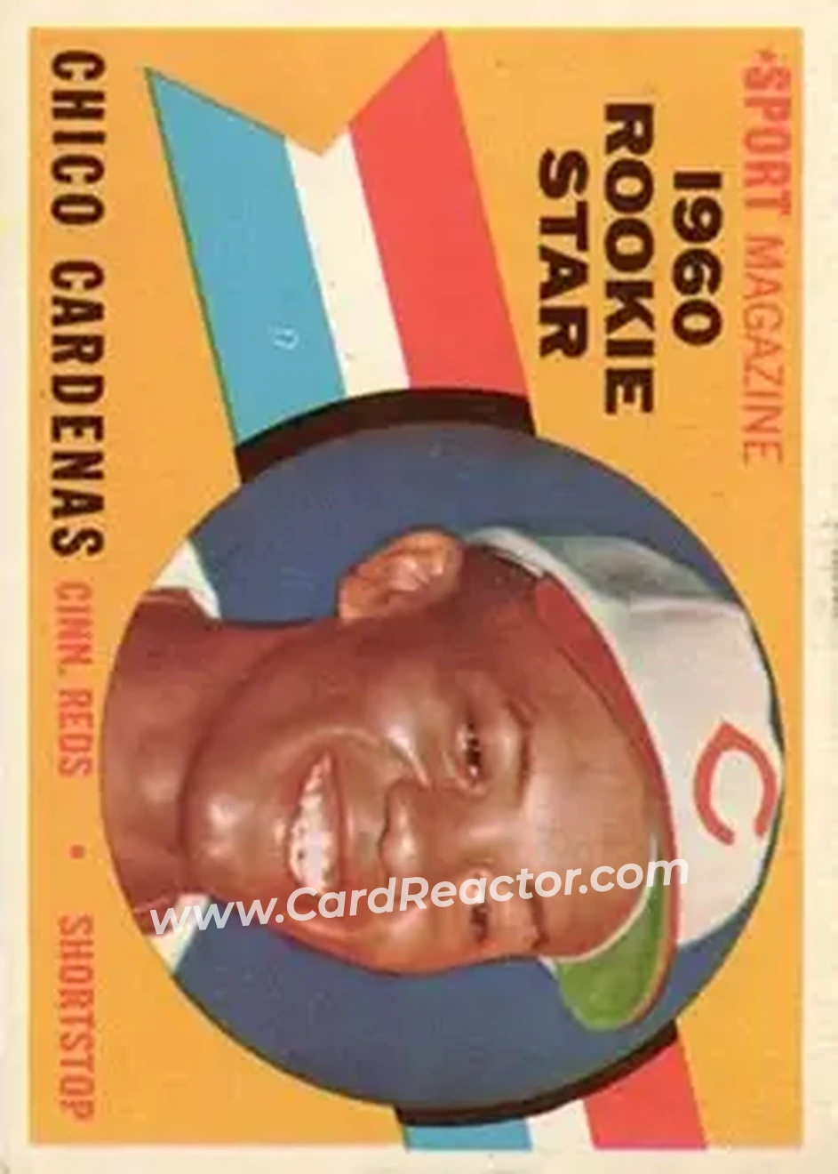 1960 Topps #119 - Chico Cardenas - Cincinnati Reds - Front 1960 Topps #119 - Chico Cardenas - Cincinnati Reds - Front