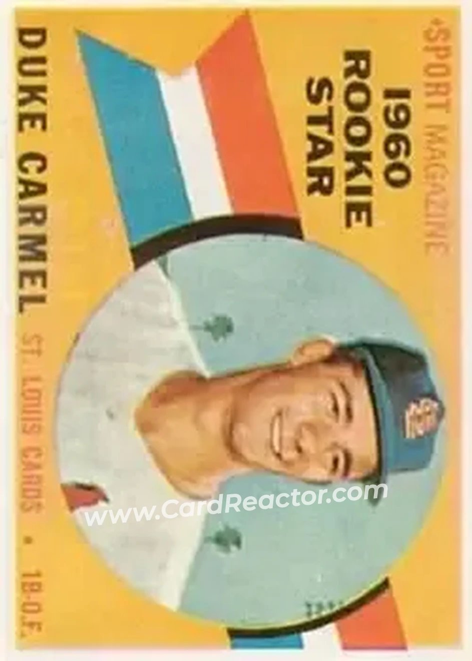 1960 Topps #120 - Duke Carmel - St. Louis Cardinals - Front 1960 Topps #120 - Duke Carmel - St. Louis Cardinals - Front