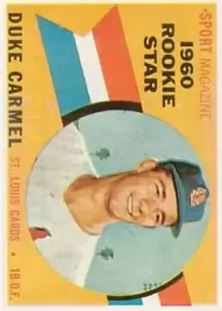 1960 Topps #120 - Duke Carmel - St. Louis Cardinals 1960 Topps #120 - Duke Carmel - St. Louis Cardinals