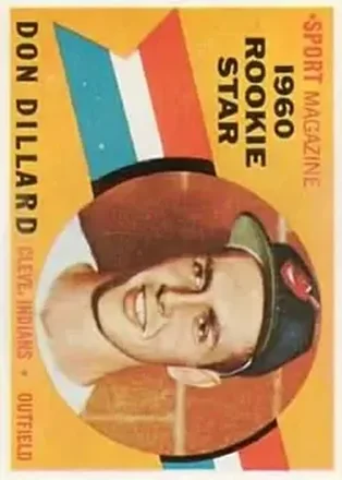 1960 Topps #122 - Don Dillard - Cleveland Indians 1960 Topps #122 - Don Dillard - Cleveland Indians