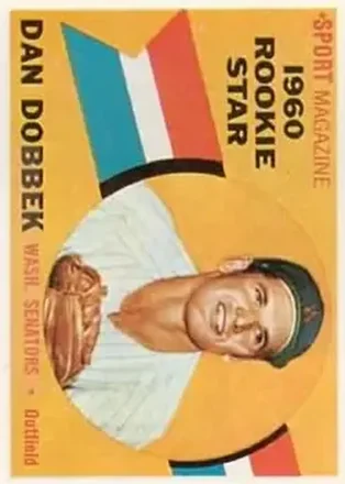 1960 Topps #123 - Dan Dobbek - Washington Senators 1960 Topps #123 - Dan Dobbek - Washington Senators