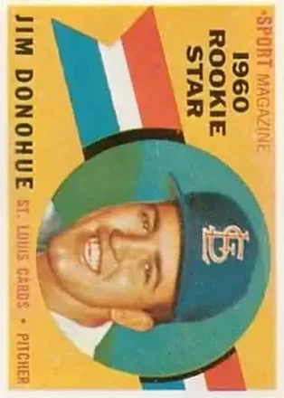 1960 Topps #124 - Jim Donohue - St. Louis Cardinals 1960 Topps #124 - Jim Donohue - St. Louis Cardinals