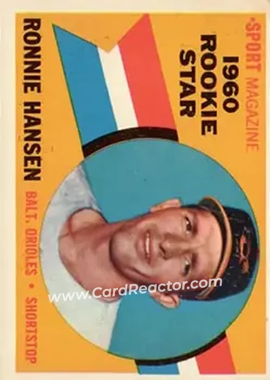 1960 Topps #127 - Ron Hansen - Baltimore Orioles - Front