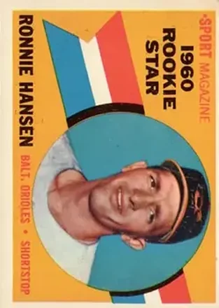 1960 Topps #127 - Ron Hansen - Baltimore Orioles 1960 Topps #127 - Ron Hansen - Baltimore Orioles