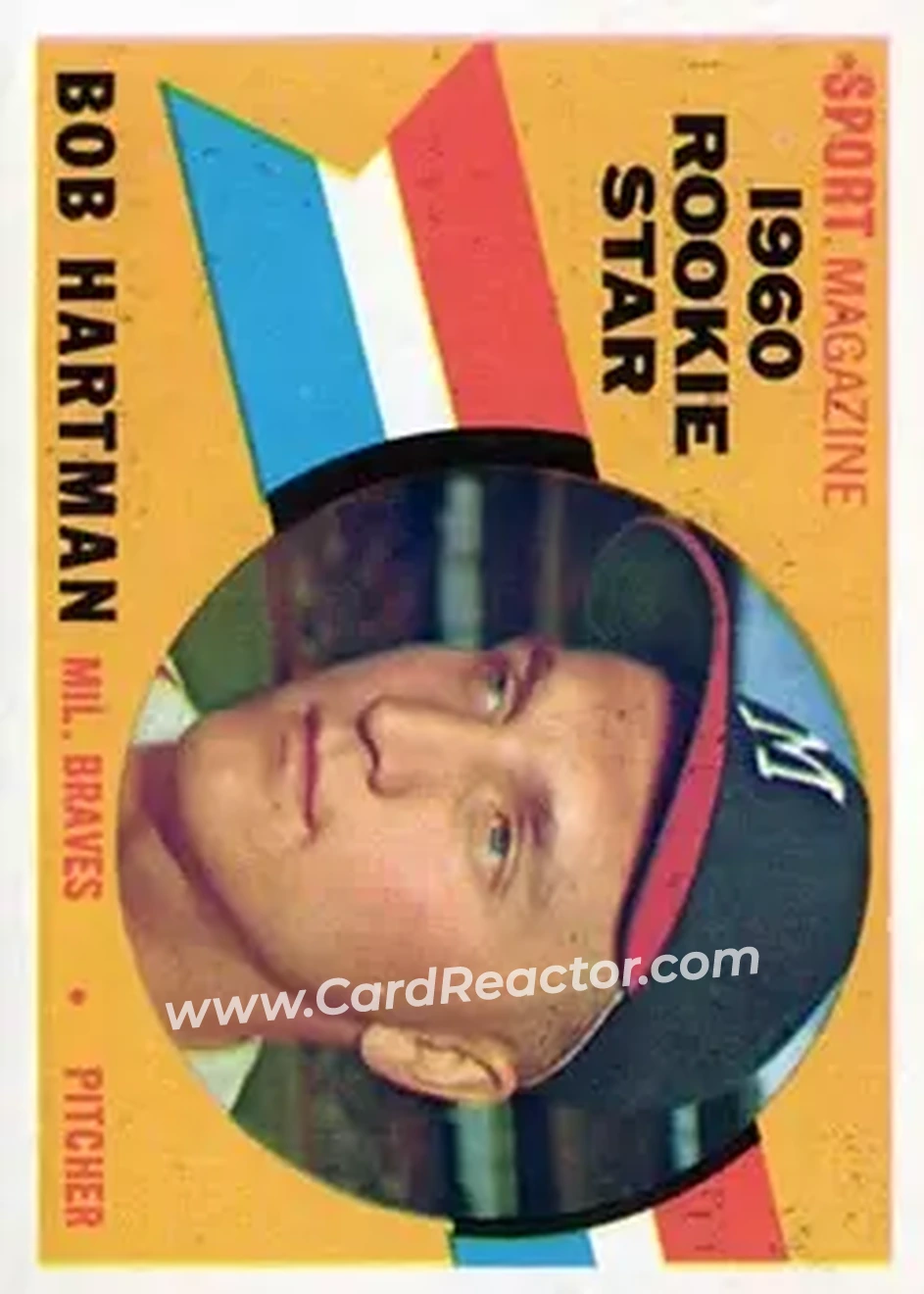1960 Topps #129 - Bob Hartman - Milwaukee Braves - Front