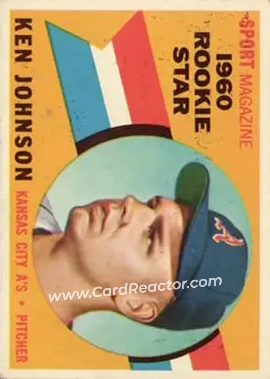 1960 Topps #135 - Ken Johnson - Kansas City Athletics - Front 1960 Topps #135 - Ken Johnson - Kansas City Athletics - Front