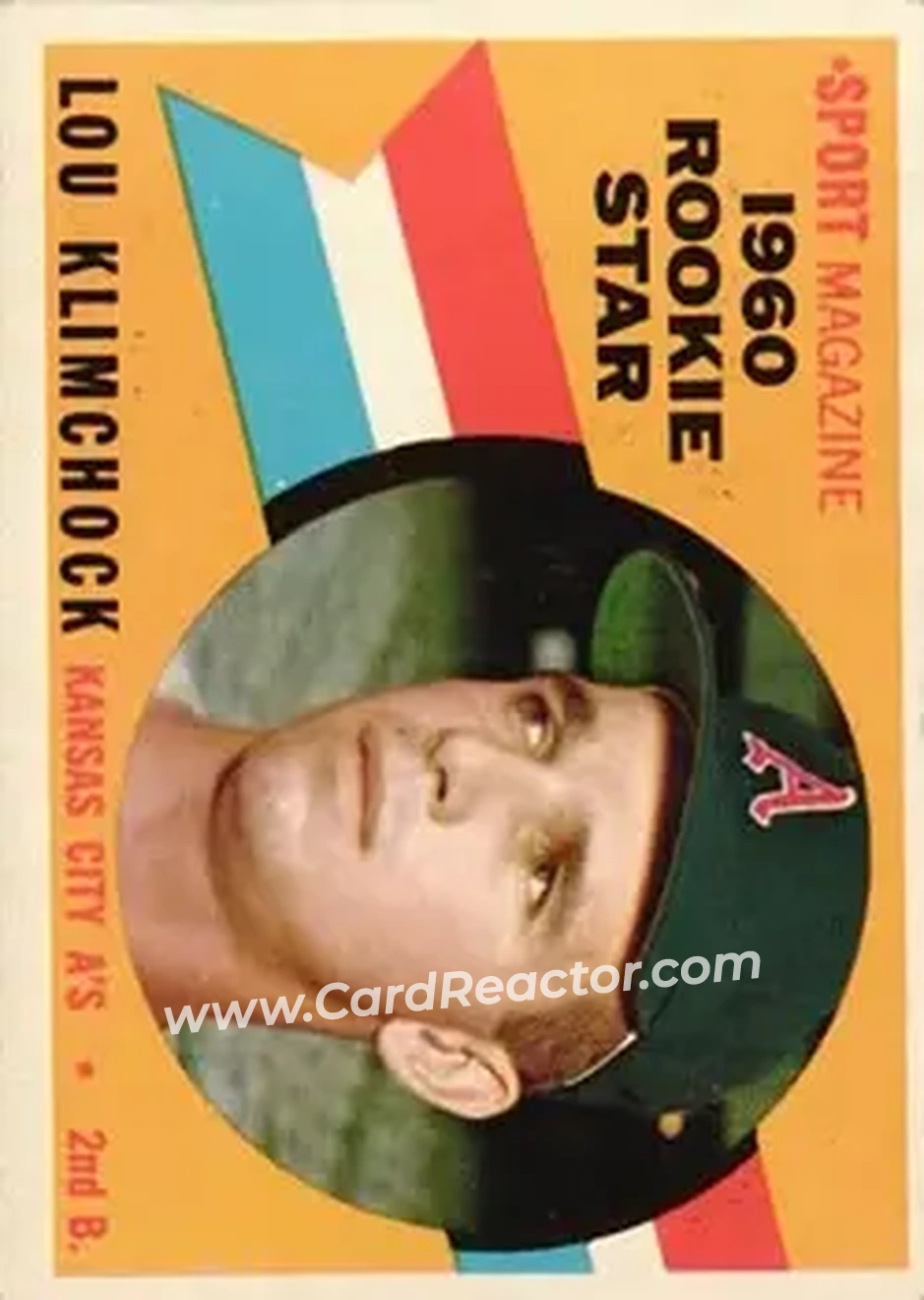 1960 Topps #137 - Lou Klimchock - Kansas City Athletics - Front 1960 Topps #137 - Lou Klimchock - Kansas City Athletics - Front