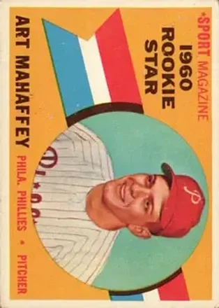 1960 Topps #138 - Art Mahaffey - Philadelphia Phillies 1960 Topps #138 - Art Mahaffey - Philadelphia Phillies