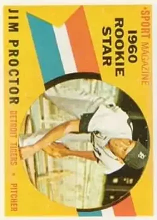 1960 Topps #141 - Jim Proctor - Detroit Tigers 1960 Topps #141 - Jim Proctor - Detroit Tigers
