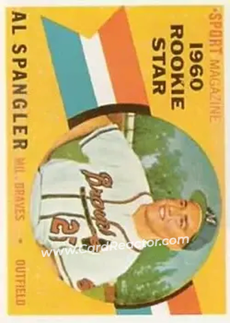 1960 Topps #143 - Al Spangler - Milwaukee Braves - Front