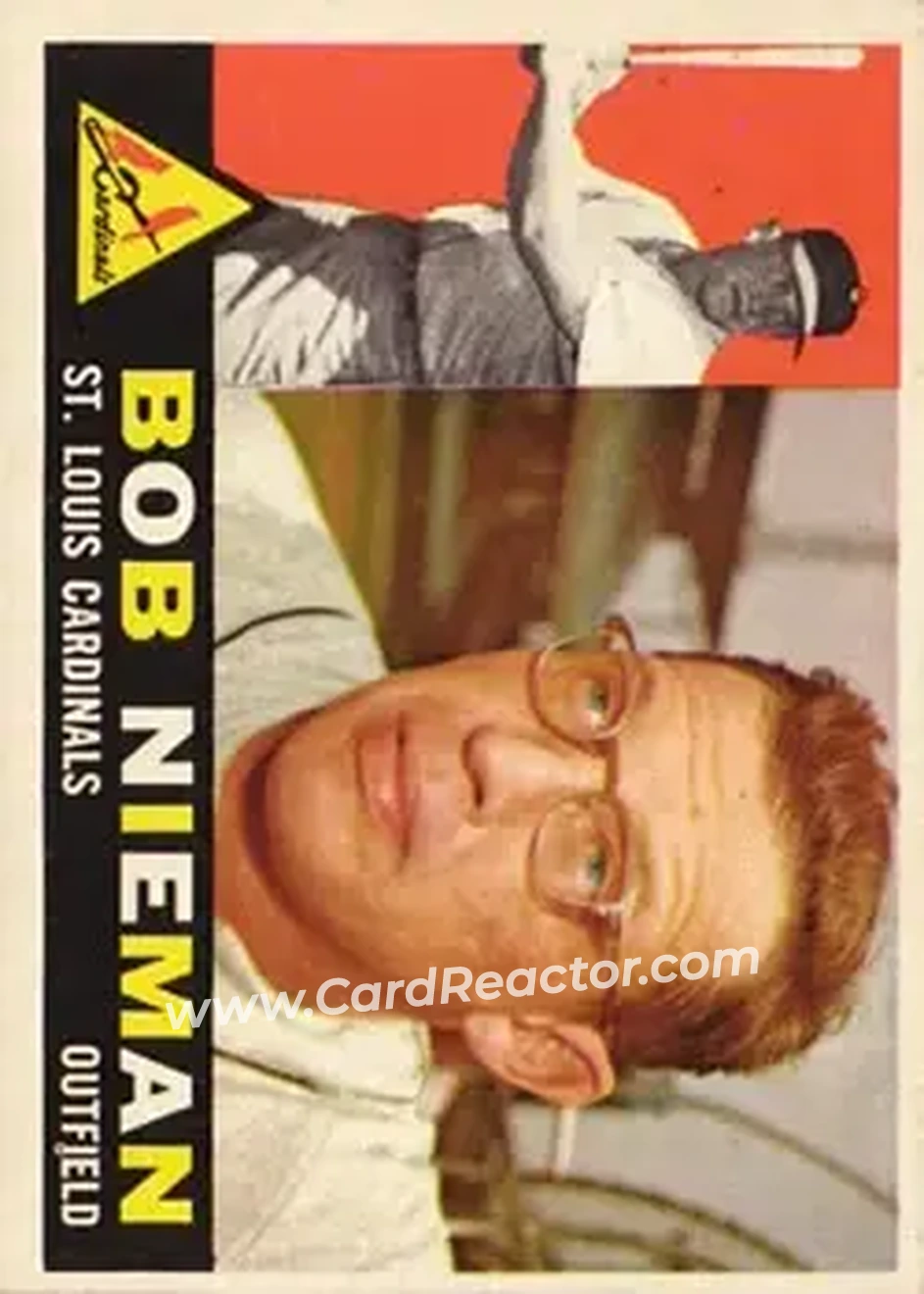 1960 Topps #149 - Bob Nieman - St. Louis Cardinals - Front
