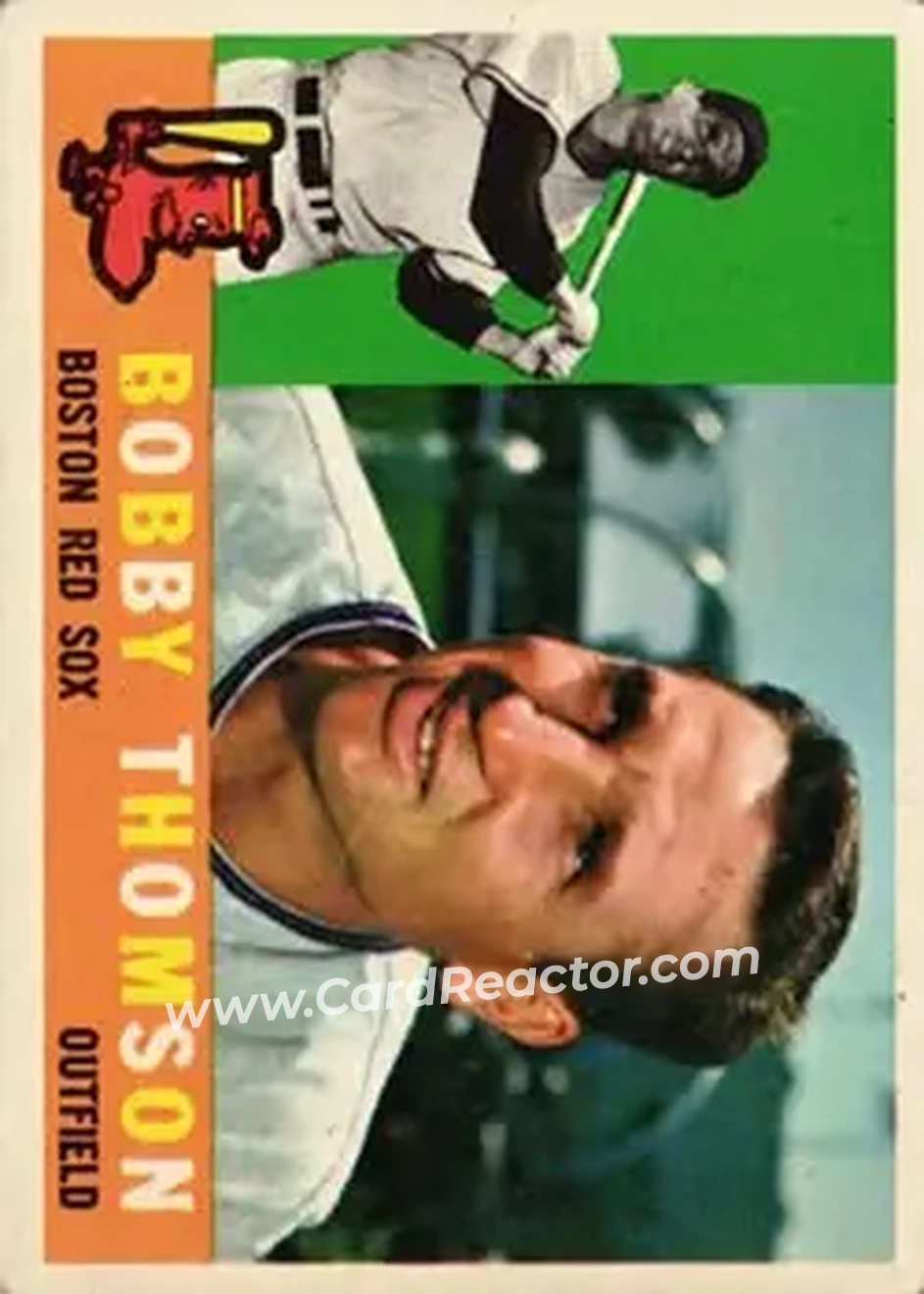 1960 Topps #153 - Bobby Thomson - Boston Red Sox - Front