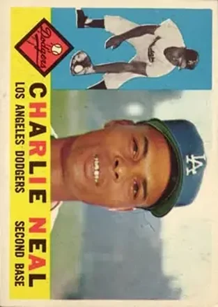 1960 Topps #155 - Charley Neal - Los Angeles Dodgers 1960 Topps #155 - Charley Neal - Los Angeles Dodgers