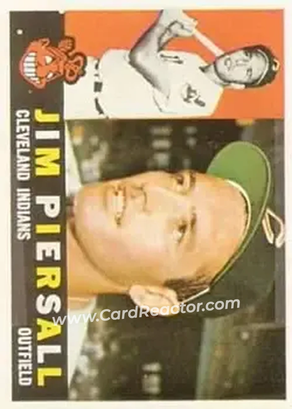 1960 Topps #159 - Jim Piersall - Cleveland Indians - Front 1960 Topps #159 - Jim Piersall - Cleveland Indians - Front
