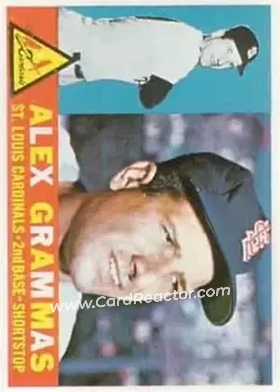 1960 Topps #168 - Alex Grammas - St. Louis Cardinals - Front 1960 Topps #168 - Alex Grammas - St. Louis Cardinals - Front