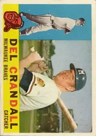 1960 Topps #170 - Del Crandall - Milwaukee Braves