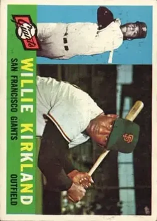 1960 Topps #172 - Willie Kirkland - San Francisco Giants