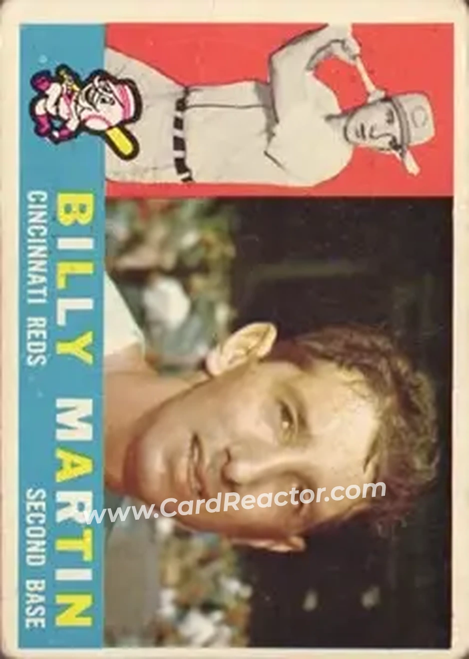 1960 Topps #173 - Billy Martin - Cincinnati Reds - Front 1960 Topps #173 - Billy Martin - Cincinnati Reds - Front