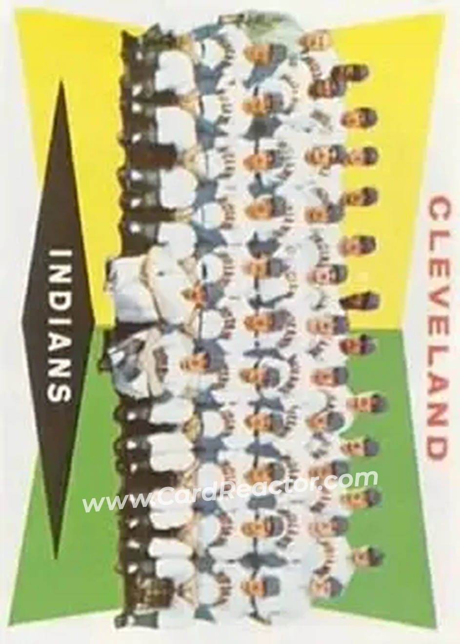 1960 Topps #174 - Cleveland Indians TC, CL - Cleveland Indians - Cleveland Indians - Front 1960 Topps #174 - Cleveland Indians TC, CL - Cleveland Indians - Cleveland Indians - Front