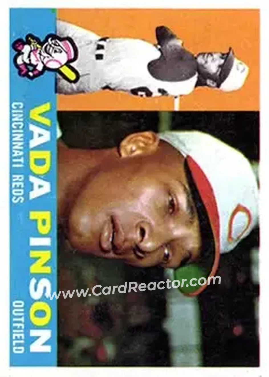 1960 Topps #176 - Vada Pinson - Cincinnati Reds - Front