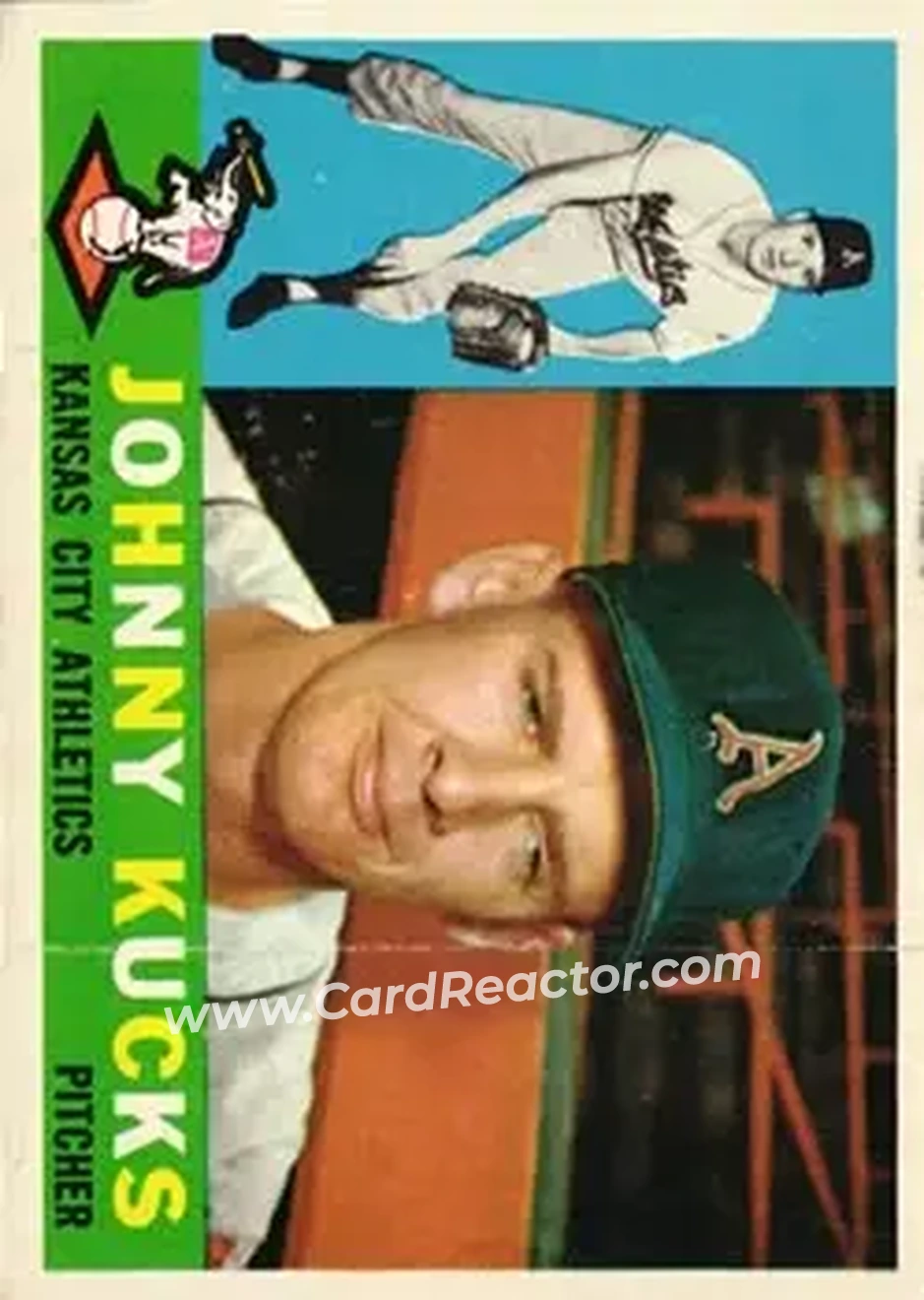 1960 Topps #177 - Johnny Kucks - Kansas City Athletics - Front 1960 Topps #177 - Johnny Kucks - Kansas City Athletics - Front