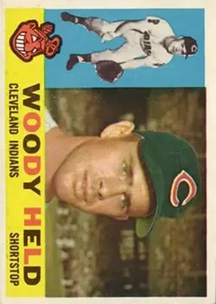 1960 Topps #178 - Woodie Held - Cleveland Indians 1960 Topps #178 - Woodie Held - Cleveland Indians