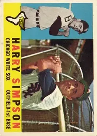1960 Topps #180 - Harry Simpson - Chicago White Sox