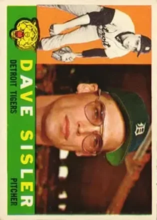 1960 Topps #186 - Dave Sisler - Detroit Tigers 1960 Topps #186 - Dave Sisler - Detroit Tigers