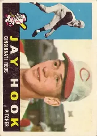 1960 Topps #187 - Jay Hook - Cincinnati Reds