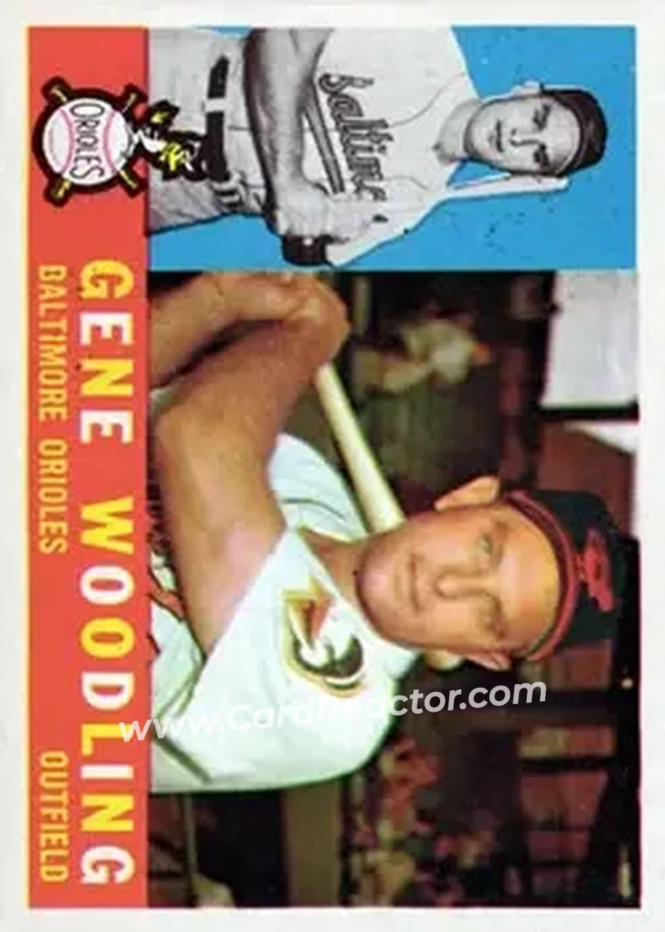 1960 Topps #190 - Gene Woodling - Baltimore Orioles - Front 1960 Topps #190 - Gene Woodling - Baltimore Orioles - Front