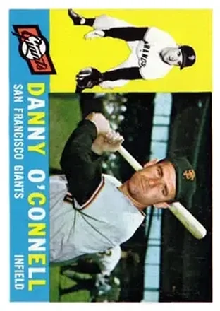 1960 Topps #192 - Danny O'Connell - San Francisco Giants