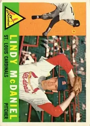 1960 Topps #195 - Lindy McDaniel - St. Louis Cardinals 1960 Topps #195 - Lindy McDaniel - St. Louis Cardinals
