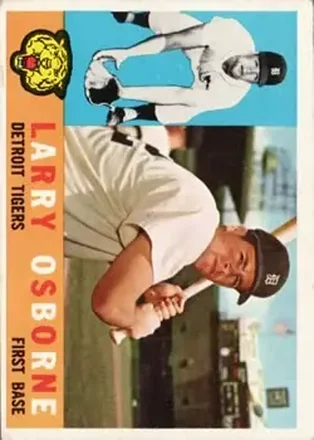 1960 Topps #201 - Larry Osborne - Detroit Tigers 1960 Topps #201 - Larry Osborne - Detroit Tigers