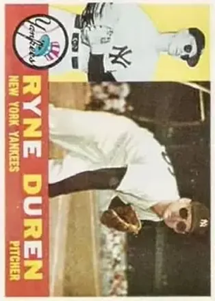 1960 Topps #204 - Ryne Duren - New York Yankees 1960 Topps #204 - Ryne Duren - New York Yankees