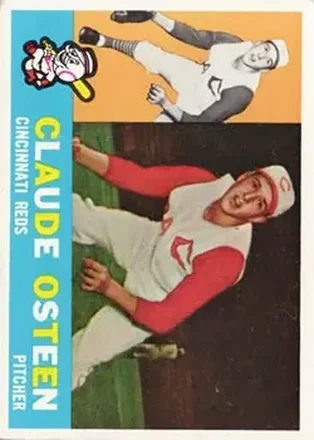 1960 Topps #206 - Claude Osteen - Cincinnati Reds