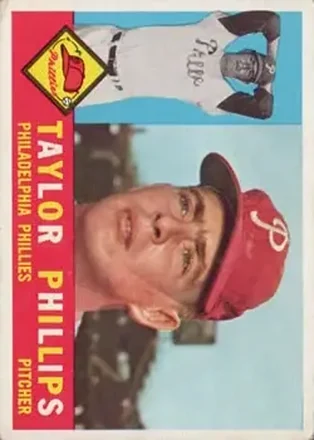 1960 Topps #211 - Taylor Phillips - Philadelphia Phillies 1960 Topps #211 - Taylor Phillips - Philadelphia Phillies