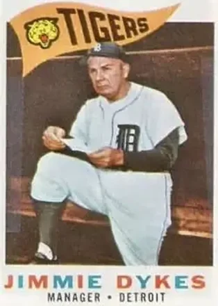 1960 Topps #214 - Jimmy Dykes - Detroit Tigers 1960 Topps #214 - Jimmy Dykes - Detroit Tigers