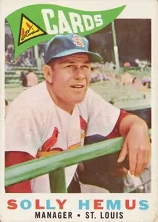 1960 Topps #218 - Solly Hemus - St. Louis Cardinals